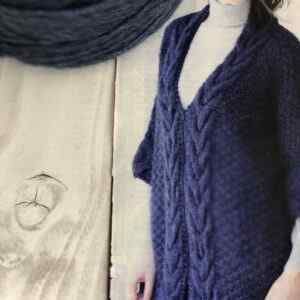 Deep Blue V Pattern