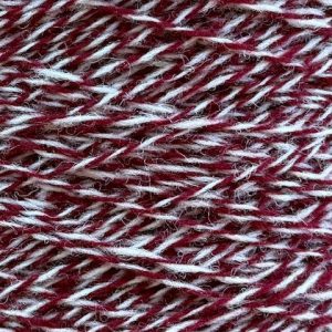 Maroon / White Fleck - 100% wool - approx 600 - 650gms